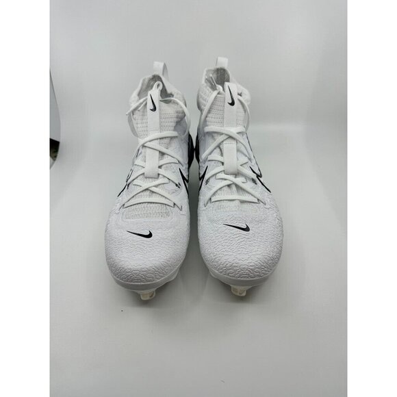 Nike Alpha Huarache NXT Baseball Cleats Metal White DJ6517-101 Men's Size 10 - Picture 2 of 6
